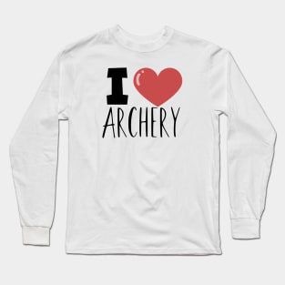 I love archery Long Sleeve T-Shirt